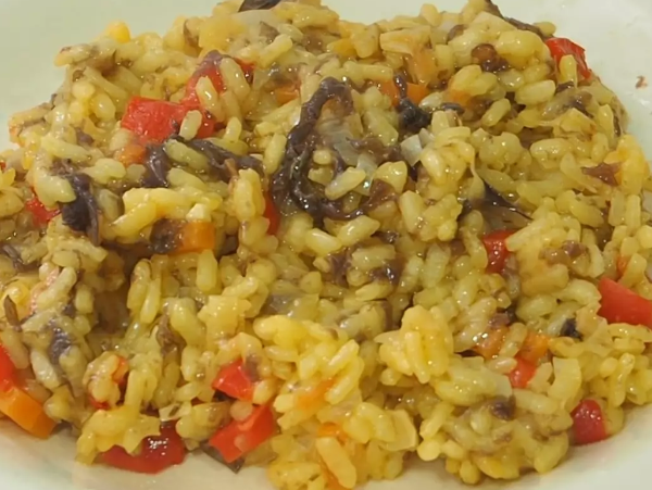 Arroz con algas