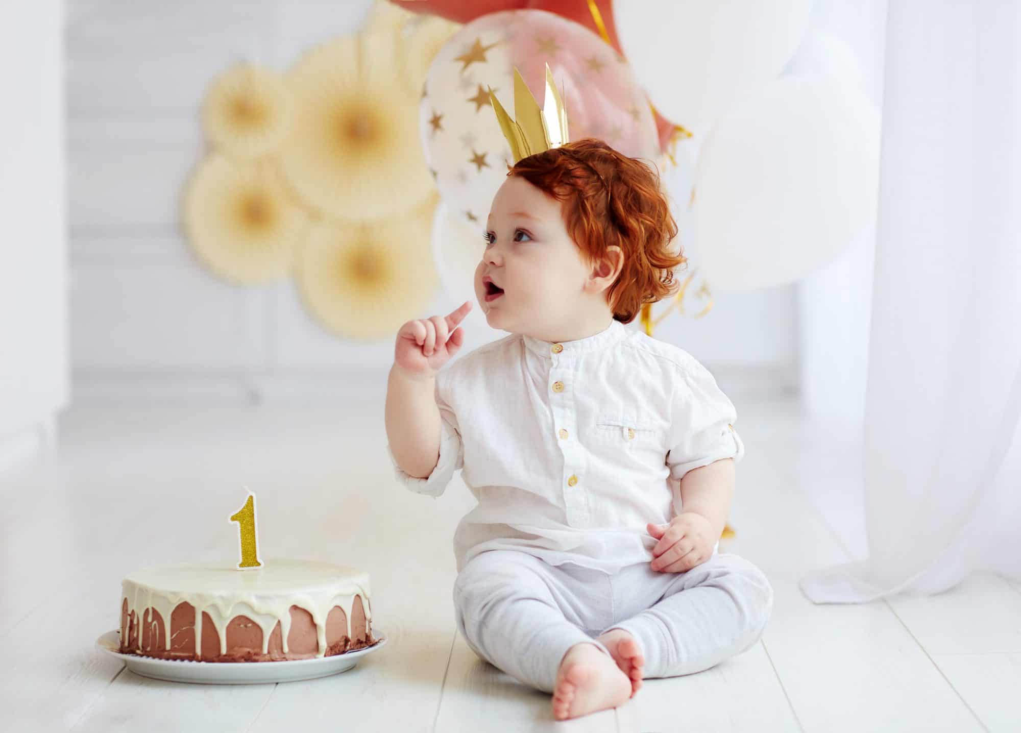 Tarta del primer cumpleaños del bebe